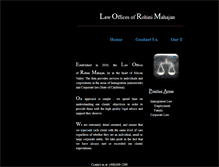Tablet Screenshot of mahajan-law.com